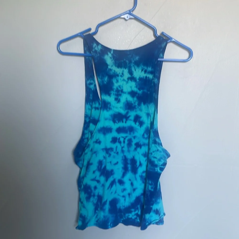 Vans women’s medium racerback tie dye tank top skater emo punk summer surf rad - Picture 5 of 5